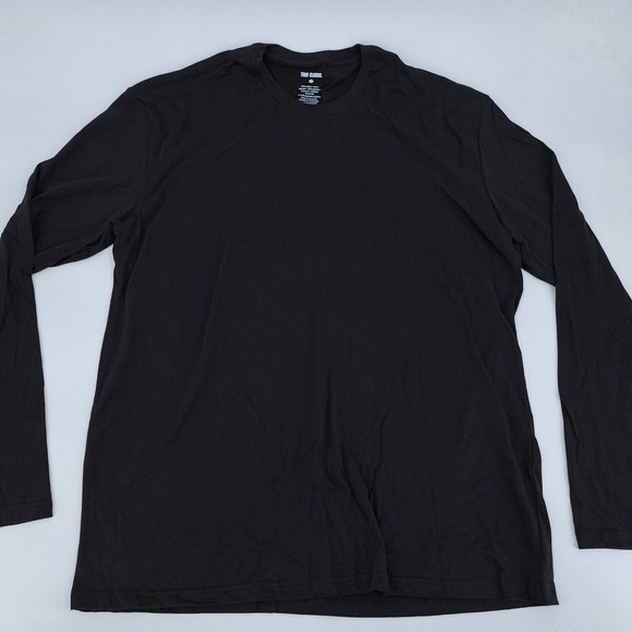 Lot of 3 True Classic Long Sleeve T-Shirt Mens XL Cotton Blend Black Gray White - Picture 6 of 9